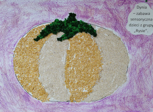 Dynia - zabawa sensoryczna