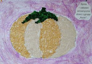 Dynia - zabawa sensoryczna