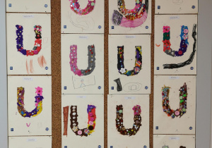 Wprowadzenie litery "U" drukowanej