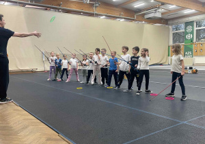 AWF zajęcia z szermierki