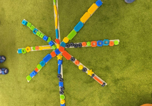 Kolorowe śnieżynki