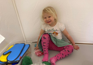 Zabawy sensoryczne w sali SI