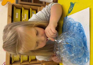 łyżwa - zabawa logopedyczno - plastyczna