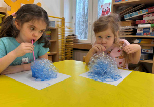 łyżwa - zabawa logopedyczno - plastyczna