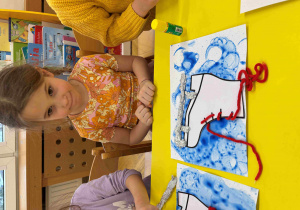 łyżwa - zabawa logopedyczno - plastyczna