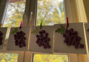 praca plastyczna winogrona